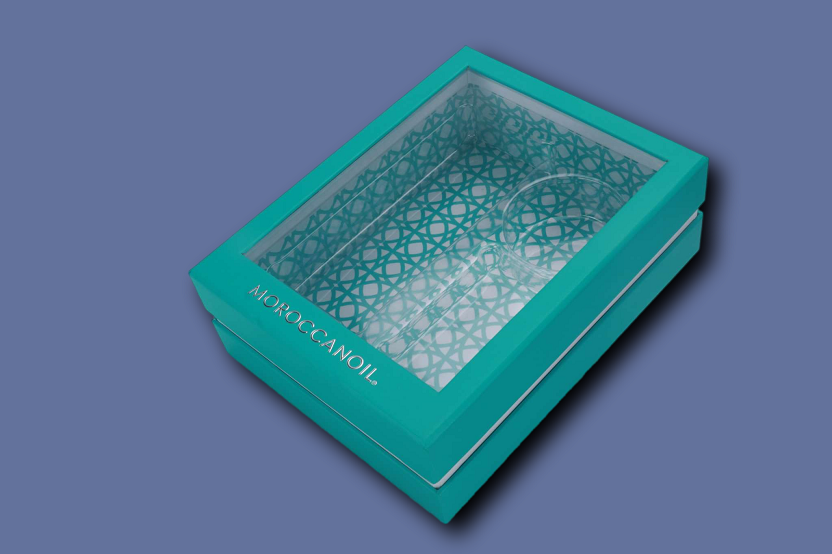 Gift box with windows